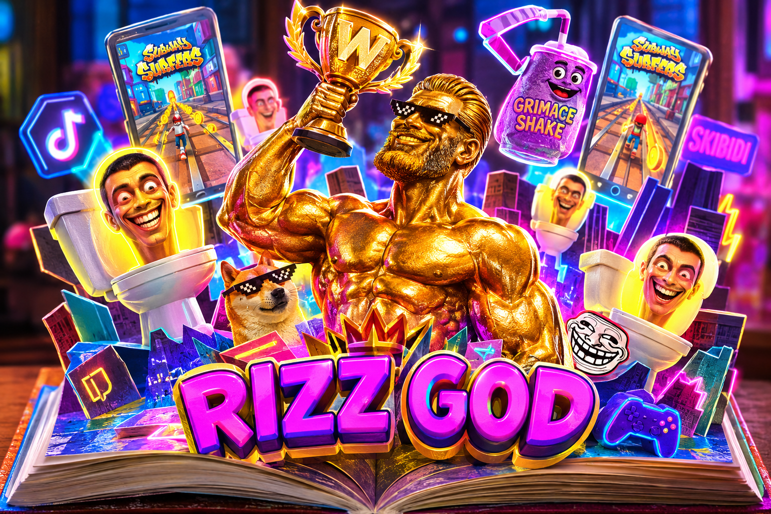 Rizz God Zoomer Card